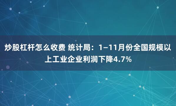 炒股杠杆怎么收费 统计局：1—11月份全国规模以上工业企业利润下降4.7%